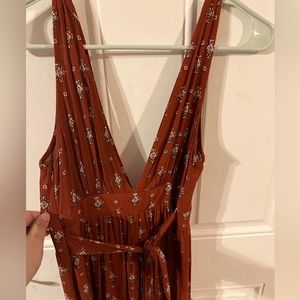 Boho Style Tie Slit Dress